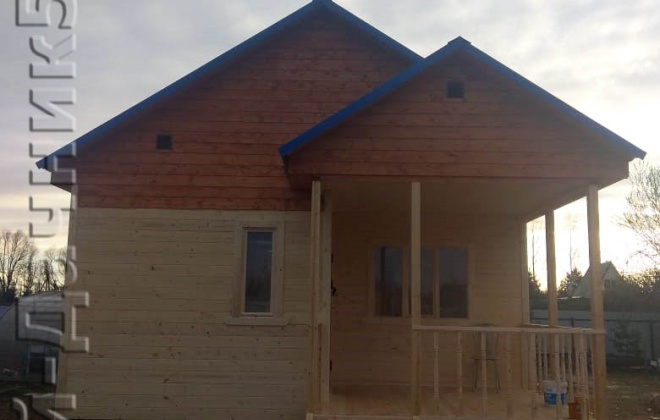 2 Каркасно-щитовой дом по проекту ОД-15, 6×7, 39 м², Московская обл, Клинский район, Деревня Масюгино (9)